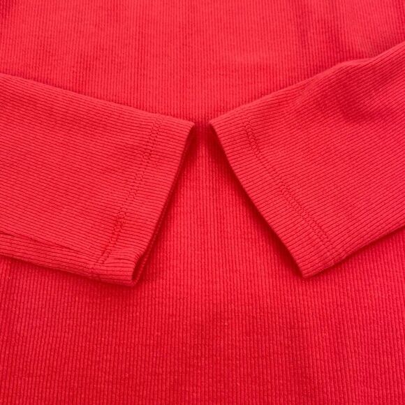 Soft Surroundings Double V Timely Tee Tunic Top Pima Cotton Ribbed Pullover Smal - Picture 4 of 11